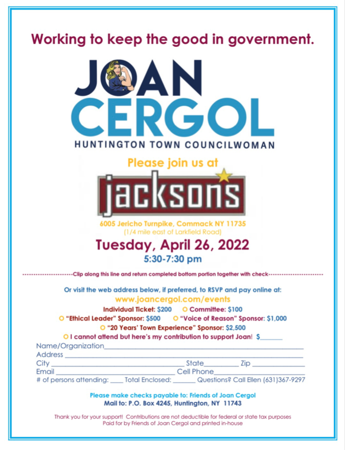 Joan Cergol flyer