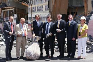 Leg. Rob Calarco (far left) with TRITEC Real Estate Principals and COO and representatives from town, county and state government (center)