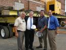 (left to right): Mayor Paul Pontieri; County Executive Steve Bellone; TRITEC COO Rob Loscalzo, and Legislator Rob Calarco