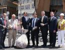 Leg. Rob Calarco (far left) with TRITEC Real Estate Principals and COO and representatives from town, county and state government (center)