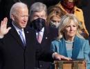 Joe Biden is sworn in as the 46th president of the United States on the West Front of the U.S. Capitol on Wednesday. Credit: Getty Images/Alex Wong