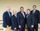(Left to Right): Assemblyman Mike Fitzpatrick, Assemblyman Andrew Garbarino, Dr. William Spencer, Assemblyman Andrew Raia and Assemblyman Chad Lupinacci. Photo Credit: NYS.