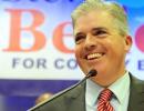 Photo credit: Newsday / Thomas A. Ferrara | Steve Bellone speaks to supporters. (Nov. 8, 2011)