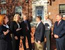 Republican Town Officials outside Town Hall